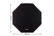 Gaming Stühle - DUTZO Onyx Gaming Bodenmatte - Schwarz - DFloormat-120-hex-black