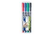 Utensilien zum Schreiben und Zeichnen - Staedtler Universal pen Lumocolor perm S 4pcs - 313 WP4