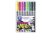 Utensilien zum Schreiben und Zeichnen - Staedtler Lumocolor perm. mixed set 8pcs - 31-S WP8