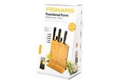 Küchengerät - Fiskars Functional Form Bamboo knife block 5 knives - 10575520