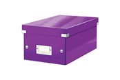 Archivierung und Aufbewahrung - Leitz  Click & Store WOW DVD Aufbewahrungsbox Violett - 60420062