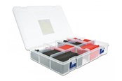 Netzwerkzubehör - DeLOCK Heat shrink tube assortment box red / black 520 pieces - 20673
