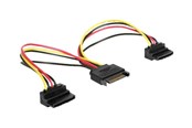Stromkabel (Intern) - DeLOCK power splitter - SATA power to SATA power - 15 cm - 60128