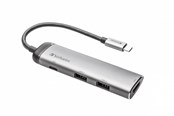 USB-Hubs - Verbatim - hub - 2 ports USB-Hubs - 2 - Grau - 49540
