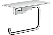 Badezimmerzubehör - Hansgrohe addstoris roll holder with shelf chrome - 41772000