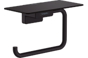 Badezimmerzubehör - Hansgrohe addstoris roll holder with shelf matt black - 41772670