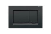 Installationssysteme - Geberit sigma30 control plate pushbutton black/blank chrome - 115.883.KM.1