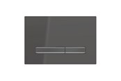 Toiletten, Sitze, Bidets und Ersatzteile - Geberit sigma50 actuator plate 246 x 164 x 14 mm deep black/black chrome - 115.671.DW.2