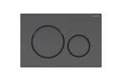 Toiletten, Sitze, Bidets und Ersatzteile - Geberit sigma20 actuator plate 246 x 164 x 12 mm dull black/black easy-to-clean-coated - 115.882.16.1