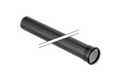 Entwässerungsprodukte - Geberit silent afløbsrør 110x250mm 1mf sort pp - 390.501.14.1