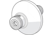 Dusch- und Montagezubehör - Oras Straight connector with flange - 204120W/2