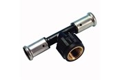 Alu pex Systeme - Henco press tee pvdf with inside thread 40 x 34 x 40 mm - 13PK-400540-N