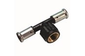 Alu pex Systeme - Henco press tee pvdf with inside thread 50 x 34 x 50 mm - 13PK-500550-N