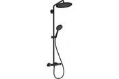 Dusch- und Montagezubehör - Hansgrohe croma select s showerpipe 280 1jet with thermostat and hand shower raindance select s 120 3jet matt black - 26890670