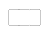 Tabletts, Schienenverteiler und Armaturen - Tehalit Cover for triple module fuga pw 3se/brh 132 ph - 3SE/BRH 132 PH