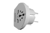 Schaltereinheiten - Elworks Skross traveladapter white (denmark to europe) - 25-099-1