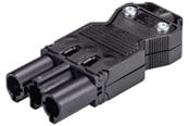 Kabel und Drähte - Wieland Gst18i3 plug male 3-pole 250v/20a 0.75-2.5mm2 ø=6.5-10.5mm black 92.732.3053.1 - 92.732.3053.1