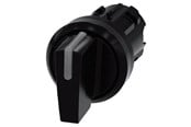 Druckknöpfe und Signalgeräte - Siemens Illuminable selector switch 22 mm round plastic black - 3SU1002-2BM10-0AA0