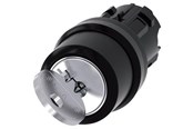 Druckknöpfe und Signalgeräte - Siemens Ronis key-operated switch 22 mm round plastic lock - 3SU1000-4BF01-0AA0