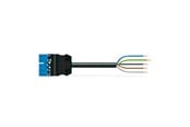 Kabel und Drähte - Winsta Connecting cable 3m hf eca plug/open-ended blue - 771-9985/216-301