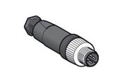 Sensortechnik - TELEMECANIQUE SENSORS Plug m12  mal straight connector 4pin - XZCC12MDM40B