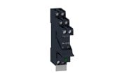 Komponenten für Schaltkästen und Schränke - Schneider Electric Zelio rsb plug-in relay premounted in socket with diode and legend 2 c/o 8a contacts and 24vdc supply - RSB2A080BDPV