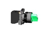 Druckknöpfe und Signalgeräte - Schneider Electric Harmony rotary switch complete with led and 2 fixed positions in green 230-240vac 1xno + 1xnc xb5ak123m5 - XB5AK123M5