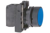 Druckknöpfe und Signalgeräte - Schneider Electric Harmony push button complete with spring return and flat touch surface in blue color 1xno xb5aa61 - XB5AA61