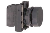 Druckknöpfe und Signalgeräte - Schneider Electric Harmony push button complete with spring return and flat touch surface in black color 1xno xb5aa21 - XB5AA21