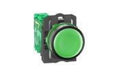 Druckknöpfe und Signalgeräte - Schneider Electric Wireless and batteryless push button plastic green ø22 spring return with transmitter - ZB5RTA3