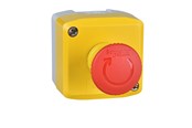 Druckknöpfe und Signalgeräte - Schneider Electric Yellow station - 1 red mushroom head pushbutton ø40 turn to release 1no+2nc - XALK178G