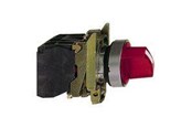 Druckknöpfe und Signalgeräte - Schneider Electric Harmony rotary switch complete with led and 2 fixed positions in red 24vac / dc 1xno + 1xnc xb4bk124b5 - XB4BK124B5