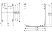 Schaltkästen und Schränke - Schneider Electric Plain mount. plate 400x300 - NSYMM33