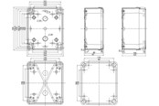 Schaltkästen und Schränke - Schneider Electric Abs ind box 192x164x87 lo tr - NSYTBS19168