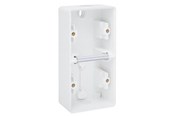 Schaltereinheiten - Niko-Servodan Splashproof double vertical surface-mounting box with two single flexible inputs for mounting two functions white - 701-83201