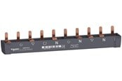 Komponenten für Schaltkästen und Schränke - Schneider Electric Comb busbar bottom iid ic60 3pn 10 modul - A9XPH810
