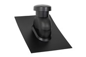 Dach und Fassade - SABETOFLEX roof hood 5-45° ø160 black abs - UNP111600545