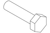Schaltkästen und Schränke - Cubic Hex cap screw fully threaded - 2009-1030