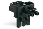 Kabel und Drähte - Winsta T-joint dist conn 3-pole black - 770-615