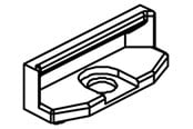 Schaltkästen und Schränke - Cubic Closing clamp - 1180-0001