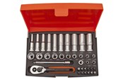 Haus & Garten - BAHCO socket set mini 1/4 37 pieces 4-13mm - SL25L