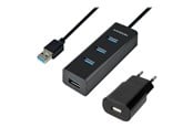 USB-Hubs - AXAGON HUE-S2BP - hub - 4 ports USB-Hubs - USB 3.2 - 4 - Schwarz - HUE-S2BP