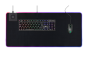 Mauspads & Zubehör - Deltaco GAMING XL RGB Mousepad with integrated QI Wireless Charging - GAM-092