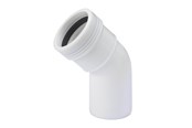 Entwässerungsprodukte - Wavin Wafix pp bend 45° x 32 mm white - 1440302