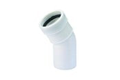 Entwässerungsprodukte - Wavin Wafix pp bend 30° x 40 mm white - 1440306