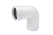 Entwässerungsprodukte - Wavin Wafix pp bend 88.5° x 50 mm white - 1440313