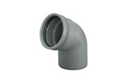 Entwässerungsprodukte - Wavin Wafix pp bend 67° x 32 mm grey - 1450299
