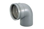 Entwässerungsprodukte - Wavin Wafix pp bend 88.5° x 50 mm grey - 1450313