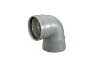 Entwässerungsprodukte - Wavin Wafix plus pp bend 88.5° x 50 mm grey - 1453326