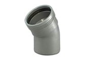 Entwässerungsprodukte - Wavin Wafix pp bend 30° x 40 mm grey - 1450306